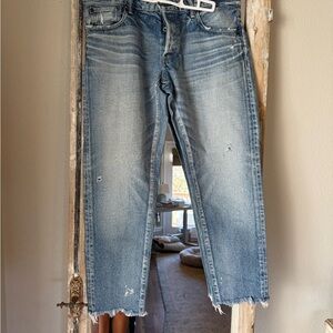 Women’s Moussy Distressed Straight Leg Jeans Sz 32